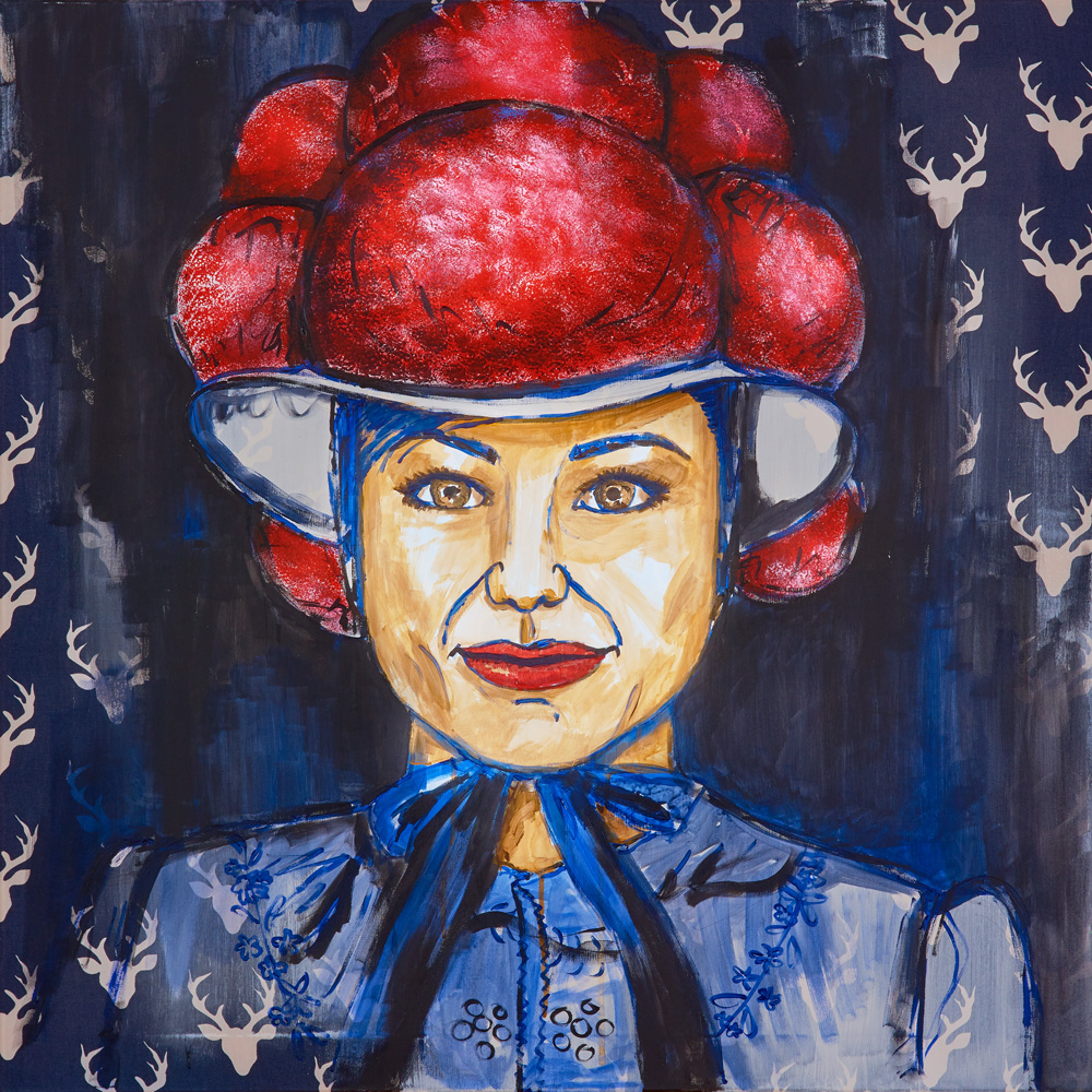 2017: Scharzwaldfrau 80x80cm