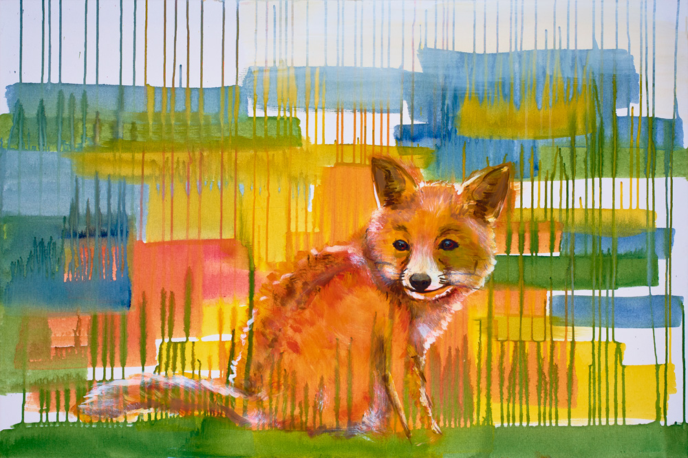 2017: Fuchswelpe 120x80cm